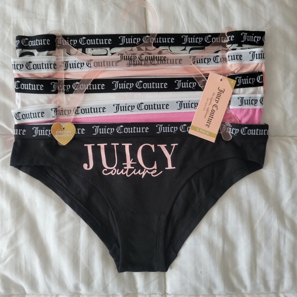 Juicy Couture Other - JUICY COUTURE BRAND NEW 5-PACK COTTON SPANDEX PANTIES SIZE S